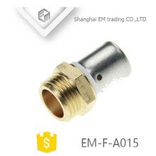 EM-F-A015 Filetage mâle et raccords de tuyauterie en laiton pour compression